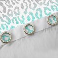 thumbnail image 4 of Homewish Cheetah Print Blackout Curtains Set of 2 (52x84 Each) for Kids Children Teens,Dreamy Princess Window Curtains,Gradient Bling Glitter Curtains and Drapes,Breathable Home Decor, 4 of 6