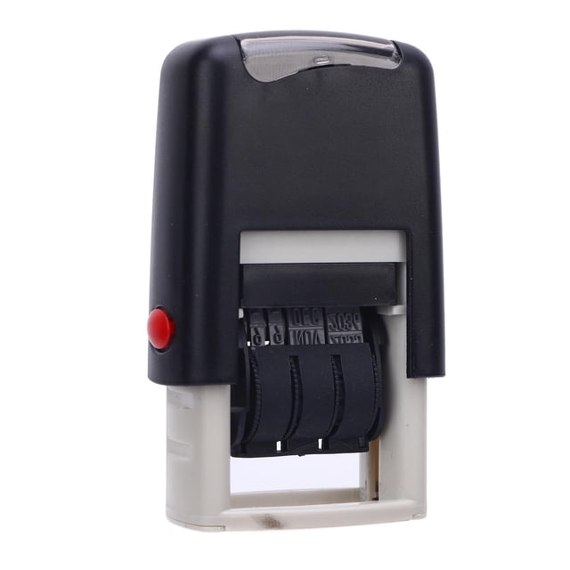 Adjustable Date Stamp, Clear Imprints, Compact and Portable, Wide Usage, ABS Material, Self Inking Rubber Date Stamp for Official and Personal Applications, Refillable and