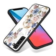 thumbnail image 2 of Nalacover for Samsung Galaxy S21 FE Slim Case,Exquisite Floral Pattern 360 Rotating Diamond Ring Holder Anti-Scratch Soft TPU Silicone Bumper Rubber Tempered Glass Back Cover.Black, 2 of 9