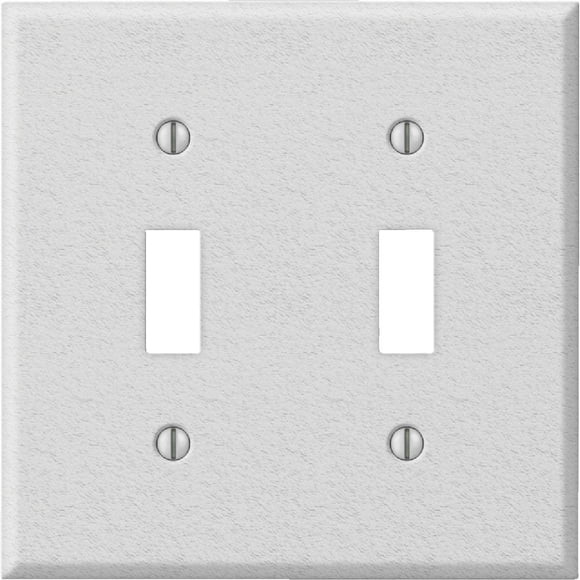 Plaque Murale Interrupteurs Infroissables en Acier Pro-Blanc