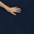 thumbnail image 4 of Duvet Cover with Zipper Closure 1-Piece Duvet Cover, Oversized Super King (120'' x 98'') Size with Corner Ties,100% Egyptian Cotton 800 Thread Count, Ultra Soft and Easy Care - (Navy Blue Solid), 4 of 6