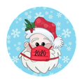 thumbnail image 5 of 10 Uds. De pegatinas navideñas de Año Nuevo 2020 con máscara facial, pegatina redonda personalizada para ventana, decoración de Feliz Navidad, 5 of 5