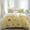 Yellow, variant on Blue Camels Set of 4 Bedding Quilt Covers, Modern Watercolor Cute Funny Animals 4-Piece Bed Sheet Set with Extra Soft Bed Sheets Quilt Cover Pillowcase, Queen