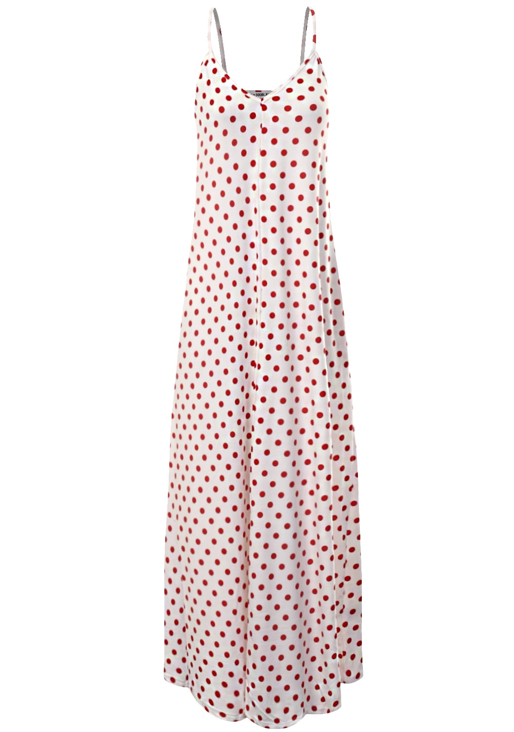 Spaghetti Strap Maxi Dress with Sweetheart Regency Plus Size