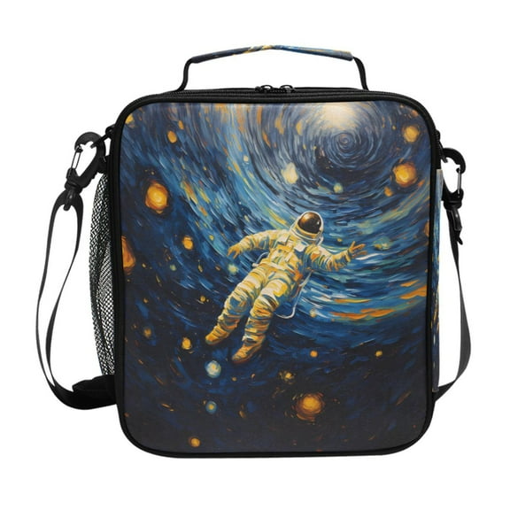 ALAZA Astronaut Space Lunch Box Insulated Lunch Bag Reusable Thermal Cooler Tote School Picnic