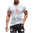 thumbnail image 2 of Men Short Sleeve Shirt 3xl Mens Tshirts Graphic Beach Mens Big and Tall Summer Cotton Shirt Mens Shirts Graphic Casual my orders placed, 2 of 5