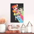thumbnail image 6 of The Powerpuff Girls Canvas Decorative Painting Wall Art Living Room Posters Bedroom Home Decorations 12"X18", 6 of 8