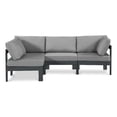 thumbnail image 1 of Meridian Furniture Nizuc Sectionnel Modulaire d'Extérieur Gris pour Patio, 1 of 12