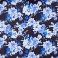 thumbnail image 2 of Zelouf Zs1909W Print Scuba  , Sewing, DIY, Crafts Fabric by the Yard, 994 Black/violet, 7 Yard, 2 of 2
