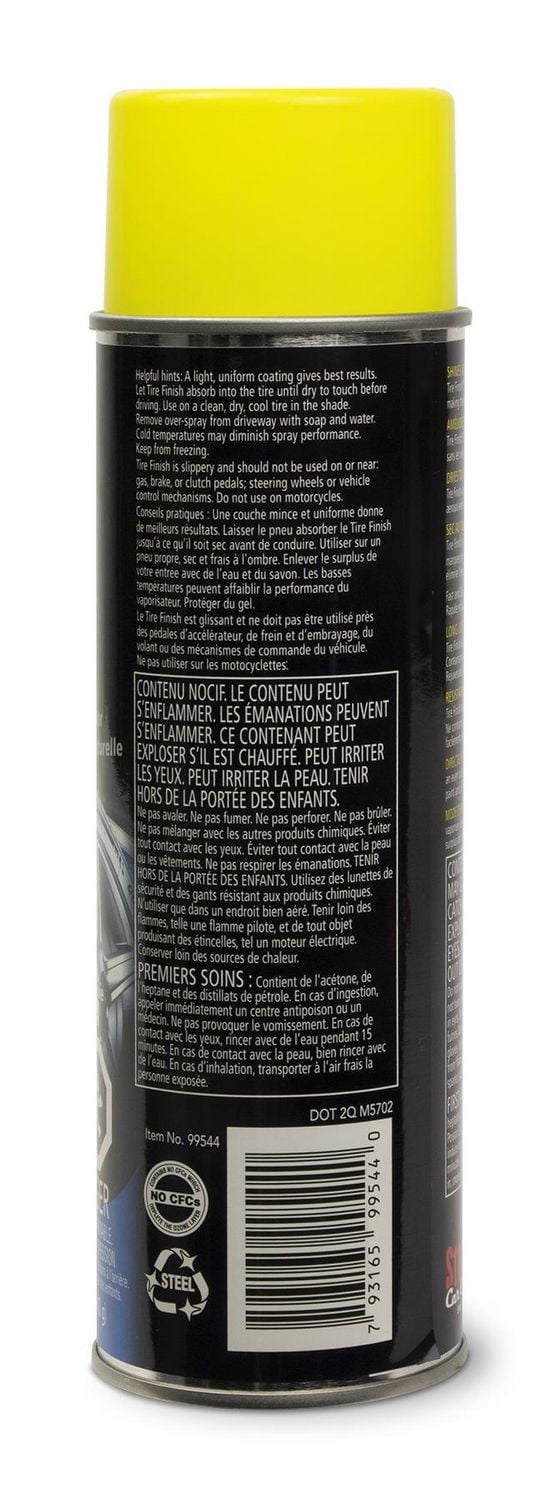 STONER CAR CARE Tire Finish, Tire Finish Aerosol 12oz