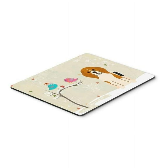 Carolines Treasures  Christmas Presents Between Friends Beagle Tricolor Mouse Pad - Hot Pad or Trivet
