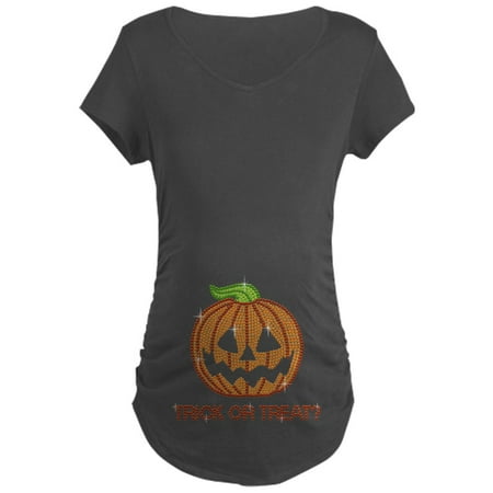

CafePress - Funny Printed Rhinestone Pumpkin Maternity T Shirt - Maternity Dark T-Shirt