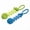 Blue and Yellow, variant on Oodles Durable Squiggle Grip Rope Dog Toy Set, Blue and Green, One Size