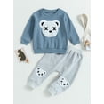 thumbnail image 3 of Toddler Boy Clothes 2T 3T 4T 5T Fall Outfits Baby Pullover  Pants Sets Kids Winter 2Pcs Sweatsuit, 3 of 10