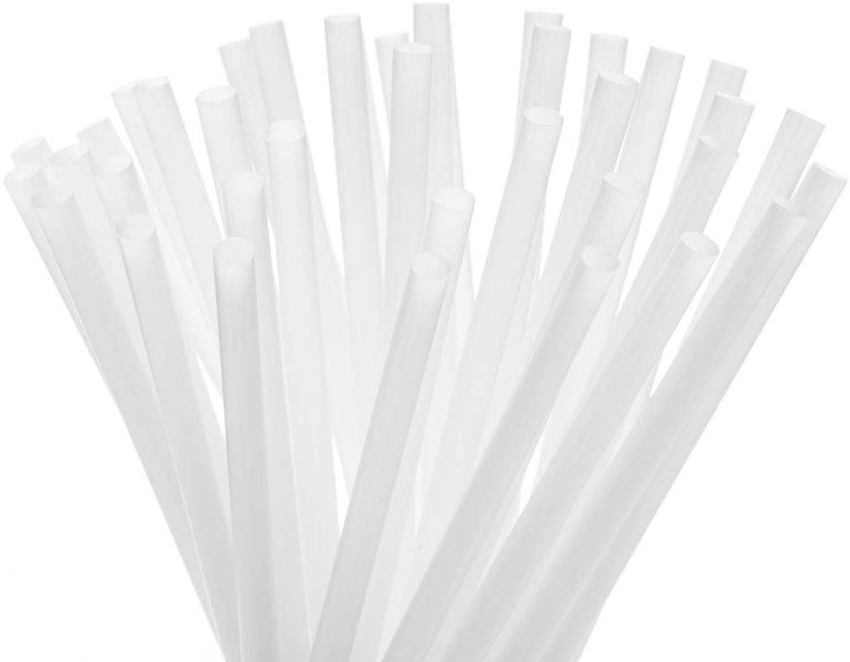 Compostable PlantBased Drinking Straws Unwrapped Bulk Pack of 300