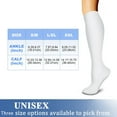 thumbnail image 4 of 3 Pairs Medical Sport Compression Socks - 15-20mmhg Graduated Knee-High Support for Men & Women, Ideal for Soccer, Running, and Nurses, 4 of 7