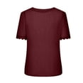 thumbnail image 4 of Zuesphe Womens Crop Tops Trendy Short Sleeve Shirts for Women Work Blouses for Women Casual Cotton Summer Tunics for Women 2025 Dresses, 4 of 6