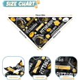 thumbnail image 3 of Pittsburgh Football Pet Reversible Dog Bandana Gifts for Dogs Cats Cotton Triangle Bid Scarf for Puppy Small Dog, 3 of 6