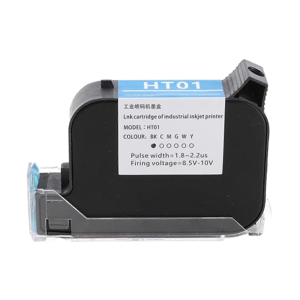 42ml Portable Printer Ink Cartridge, Quick Drying, Replacement for 12.7mm Inkjet Printer, Black