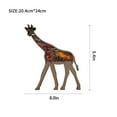 thumbnail image 5 of 3D Wooden Animals Carving LED Night Light, Wood Carved Lamp Modern Festival Decoration Home Decor Desktop Desk (Giraffe), 5 of 5