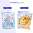 thumbnail image 5 of 100Pcs Holographic Resealable Foil Mylar Bags 3.1x4.7 inch, Party Favor Storage Pouches for Sample Packaging, Small Business Food Storage, Craft Supplies, 5 of 5