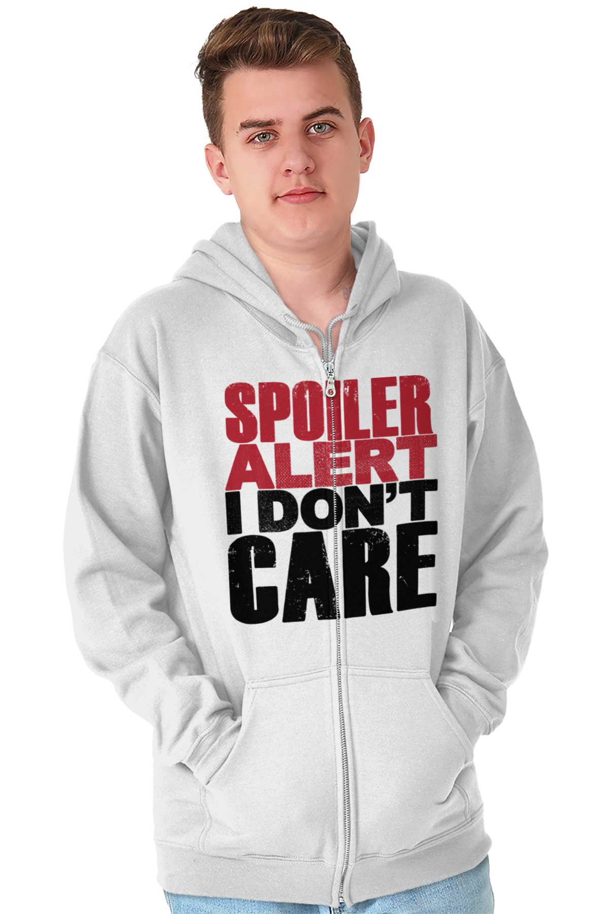 I don't care Sarcastic Novelty Men and Youth Pullover Funny Humour Hoodie
