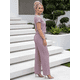 thumbnail image 4 of Conjunto 2 Piezas, Blusa Ajustada con Cuello y Pantalón Amplio con Bolsillos, Estilo Elegante y Moderno para Mujer, 4 of 5