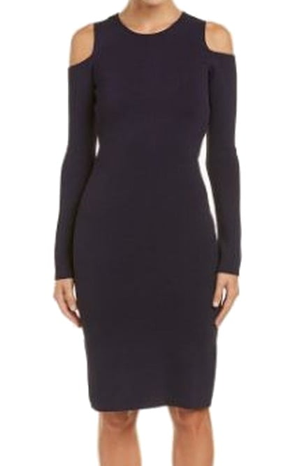 eliza j cold shoulder sheath dress