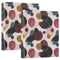 thumbnail image 2 of Three Ring Binder Minimalist Abstract Art 1.5 Inch Round Binder D-Rings for Office Supplies and More, 2 of 10