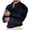 Navy, variant on Men Geometric Print Long Sleeve 4 Way Stretch Wrinkle Free Button Down Dress Shirt, Slim Fit, Formal Office Clothes, Work Casual Business Daily Wear