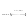 thumbnail image 2 of 1Pc Stainless Steel Pole Shower Curtain Rod Hole-free Telescopic Rod for Toilet, 2 of 8