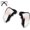 Black, variant on Electric Animal Ears Headband with Detachable/Replaceable,Gravity Touch activated Faux Cat Fox Wolf Dog Ears