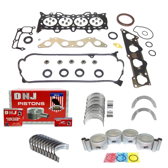 DNJ EK221 Engine Rebuild Kit Fits Cars & Trucks 2001-2005 Honda Civic 1.7L SOHC L4 16V 1668cc 1700cc D17A2 D17A6