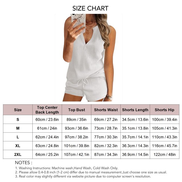 Conjunto de camiseta sin mangas y pantalones cortos, conjunto informal de camiseta sin mangas con cuello en V y pantalones cortos de color liso para mujer, el mejor en su clase