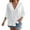 White, variant on yunLCZ Women Shirts 3/4 Sleeve Blouses For Womens 2025 Summer V Neck Button Shirts Casual Plus Size Beach Tunic Tops Office Shirts Beige L