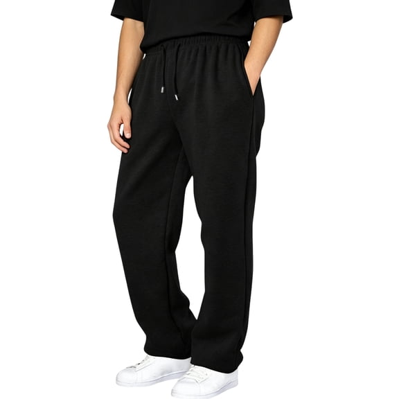 Boys Baggy Sweatpants Boys Straight Wide Leg Open Bottom Joggers for Kids 5-16 T