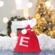 thumbnail image 1 of Bolsa de regalo tejida con letras del alfabeto | Bolsa bordada para dulces navideños | Adorno navideño personalizado | Mini bolsa colgante para decoración del árbol, 1 of 5