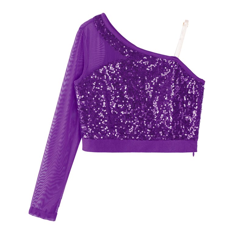 ◇EXPIRED GIRL◇ Libra Camo Top Purple OZLEO2121 – Ozone Gymnastics Apparel