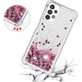 thumbnail image 6 of Case for Galaxy A36 5G,Flowing Bling Liquid Hearts Sparkle Moving Glitter Quicksand Waterfall Anti-Fall Protective Girls Women Phone Case for Samsung Galaxy A36 5G (Pink), 6 of 14