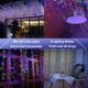 thumbnail image 4 of Elegante cadena de luces de hadas, luces de carámbanos navideñas, diseño extensible para decoración de exteriores, 8 modos con función de memoria para luces de hadas de interior, luces decorativas, 4 of 6