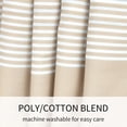 thumbnail image 3 of JOOJA Boho Shower Curtain with Tassel Farmhouse Stripe Bathroom Curtains, Beige, 72x72 inch, 3 of 6