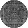 thumbnail image 1 of Ahgly Company Indoor Round Medallion Gray Traditional Area Rugs, 4' Round, 1 of 1