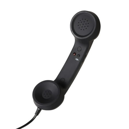 SUPERHOMUSE Classic 3.5 mm Comfort Retro Phone Handset Mic Speaker Phone Call Receiver For Mobile Phone