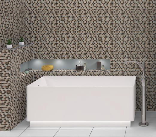 Polka 1" x 1" Penny Round Mosaic Tile