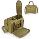 thumbnail image 2 of Bolsa táctica para pistola, estuche de transporte para pistola, bolsa acolchada para pistola con ranuras para cargadores y bolsillos adicionales para tiro de caza al aire libre. 10,1'' x 12,2'' x 14,6, 2 of 7