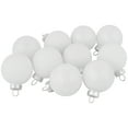 thumbnail image 5 of 10-Piece Shiny and Matte Silver White Glass Ball Christmas Ornament Set 1.75" (45mm), 5 of 5