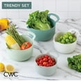 thumbnail image 3 of COOK WITH COLOR Mixing Bowls Set 4-pcs, Non-Slip Mixing Bowls with Pour Spouts & Handles, Sage, 3 of 8