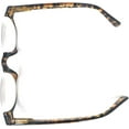 thumbnail image 4 of The Noble Semi-Rimless Half Reader Half Moon Reading Glasses, 2.50 Yellow Tortoise, 4 of 6