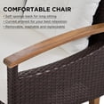 thumbnail image 3 of Patio Sofa Set, 4 Pieces Outdoor Sectional Furniture, All-Weather PE Rattan Wicker Patio Conversation Set, Cushioned Sofa Set with Coffee Table for Patio Garden Poolside Deck, 3 of 9