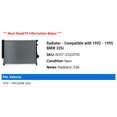 thumbnail image 2 of Radiator - Compatible with 1992 - 1995 BMW 325i 1993 1994, 2 of 2